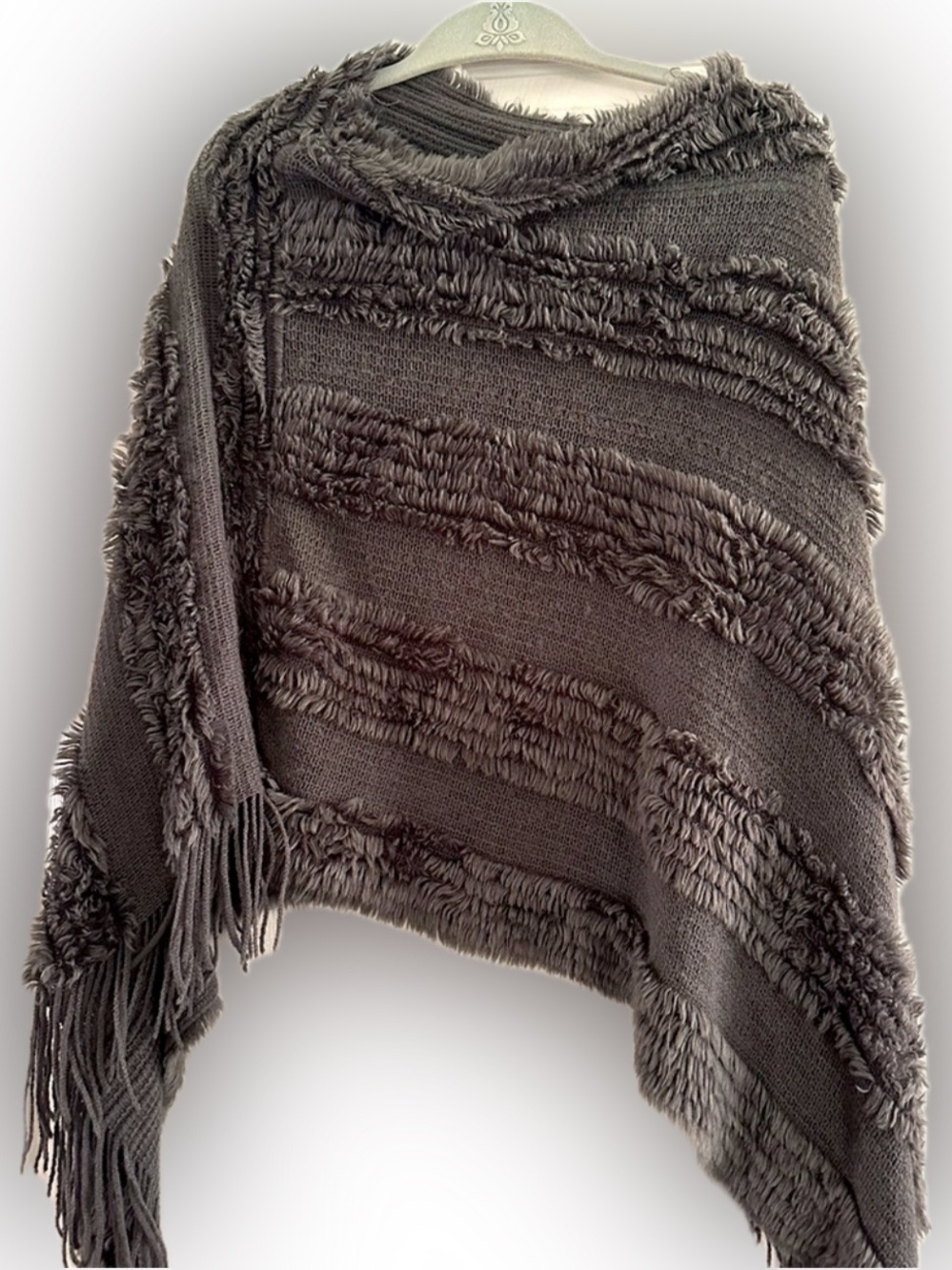 Gray wrap. casual or dressy.